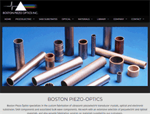 Tablet Screenshot of bostonpiezooptics.com